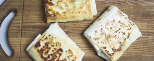 Шаг 9: лаваша с курицей и грибами