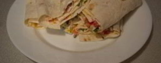 Шаг 3: лаваша с начинкой, жаренный на сковороде