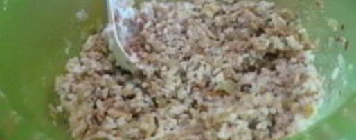 Шаг 3: лаваша с рисом