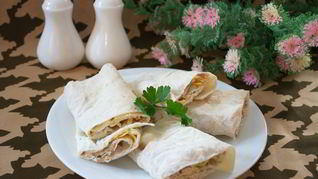 Рецепт Лаваша с рыбой и сыром