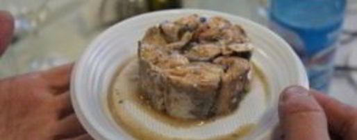 Шаг 1: лаваша с сайрой