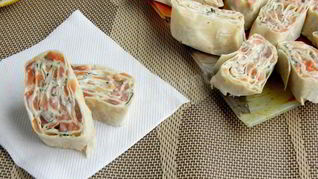 Рецепт Лаваша с семгой и творожным сыром