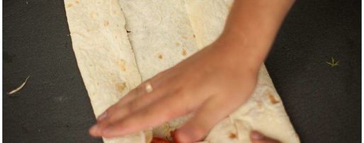 Шаг 6: лаваша с сыром и помидорами на гриле