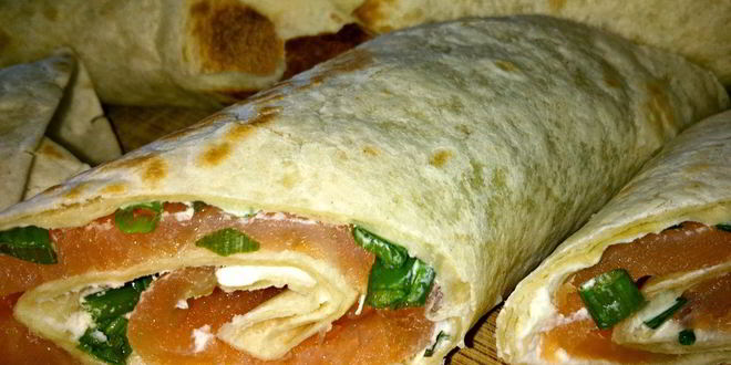 Рецепт лаваша с сыром и рыбой