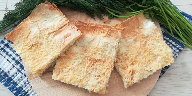 Рецепт лаваша с сыром и зеленью