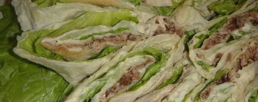 Шаг 6: лаваша с тунцом