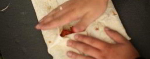 Шаг 3: лаваша с укропом