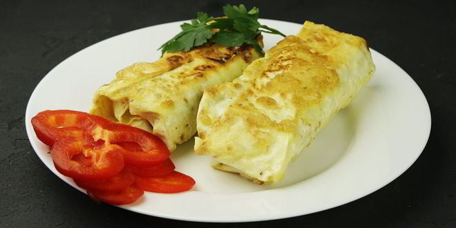 Рецепт лаваша с яйцом и луком