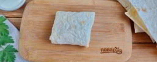 Шаг 7: лаваша с яйцом и шпинатом