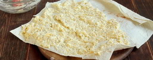 Шаг 6: лаваша с яйцом и сыром