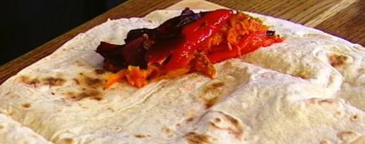 Шаг 8: лаваша со сладким перцем, тыквой и авокадо