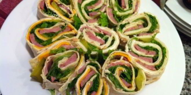 Рецепт рулетиков из лаваша