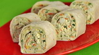 Рецепт Рулетов Краб-кебаб из тонкого лаваша