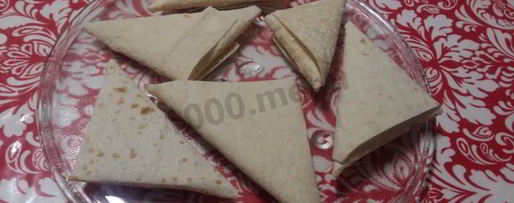 Шаг 10: творожно-яблочных конвертики из лаваша