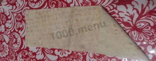 Шаг 5: творожно-яблочных конвертики из лаваша