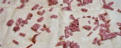 Шаг 2: жареного лаваша с колбасой и сыром