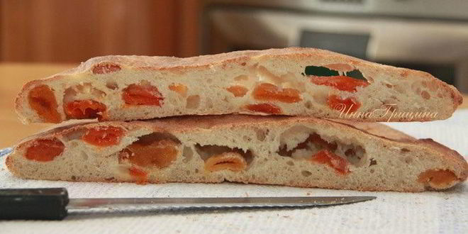 Рецепт абрикосовой фокаччи с лимончелло