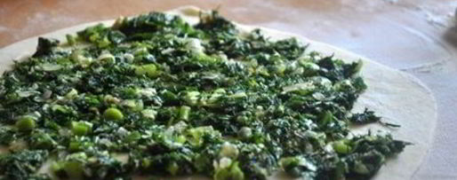 Шаг 2: бакинских лепешек с зеленью