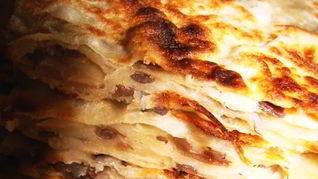 Рецепт Китайских лепешек с мясом и грибами му-эр