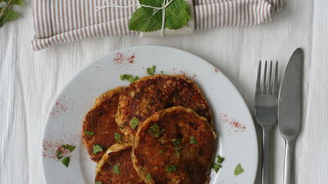 Рецепт Лепешек из кабачков с брынзой