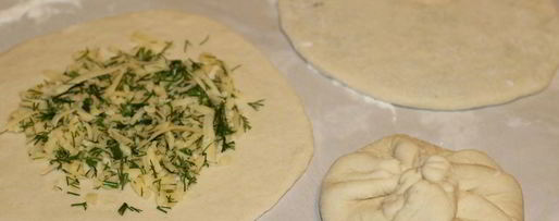 Шаг 6: лепешек на кефире с сыром