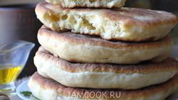Рецепт Лепешек на простокваше на сковороде