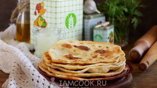 Рецепт Лепешек на сыворотке на сковороде