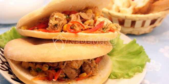 Рецепт лепешек с начинкой