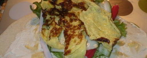 Шаг 3: лепешек с салатиком