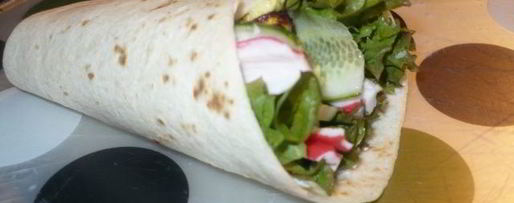 Шаг 4: лепешек с салатиком