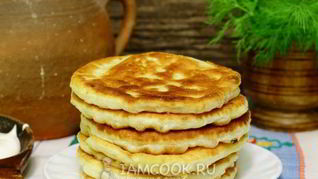 Рецепт Лепешек с сыром дрожжевые