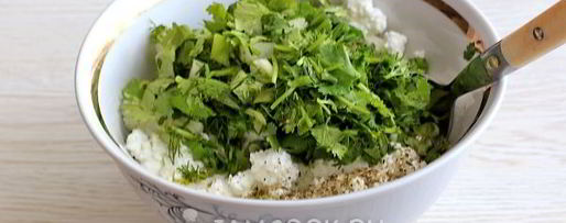 Шаг 7: лепешек с творогом и зеленью на сковороде