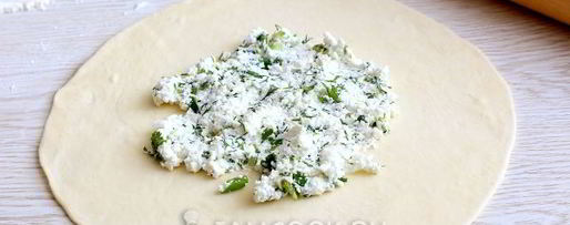 Шаг 9: лепешек с творогом и зеленью на сковороде