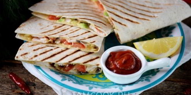 Рецепт мексиканской лепешки тортилья с начинкой