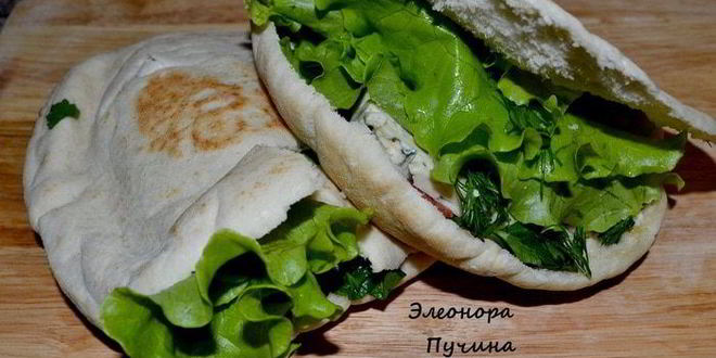 Рецепт перекуса с лепешками