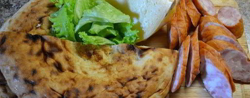 Шаг 1: перекуса с лепешками