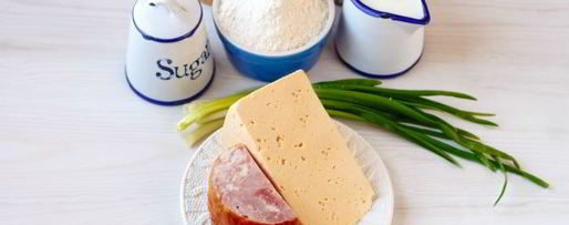 Шаг 1: сырных лепешек с ветчиной