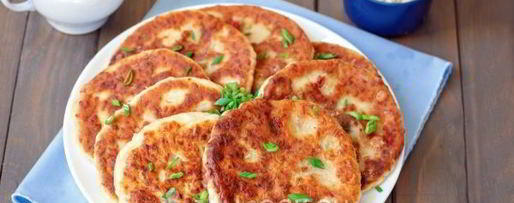 Шаг 14: сырных лепешек с ветчиной