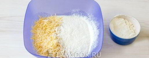 Шаг 4: сырных лепешек с ветчиной