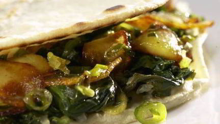 Рецепт Восточных лепешек с двойной начинкой