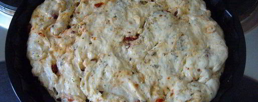 Шаг 4: воздушной фокаччи с томатами и оливками