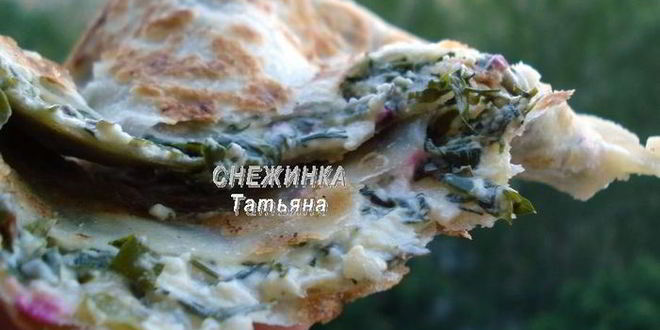 Рецепт заварных лепешек с сыром и зеленью