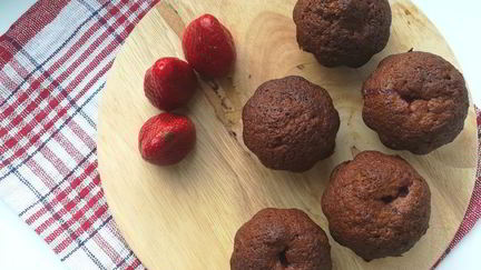 Рецепт Бананова-клубничных маффины