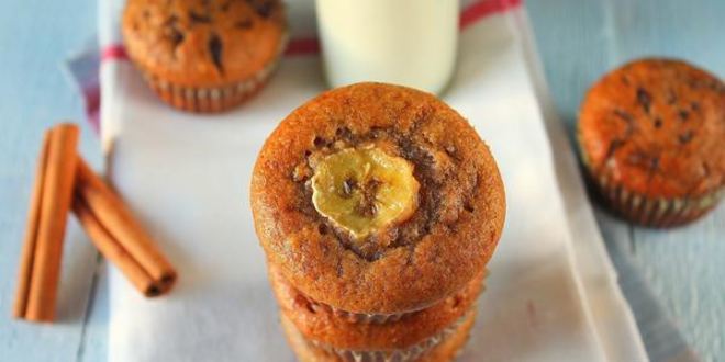 Рецепт банановых маффинов с корицей