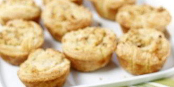 Рецепт кукурузных маффинов с грушей и карамелизованным имбирем