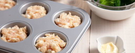 Шаг 6: куриных маффинов с творогом и брокколи