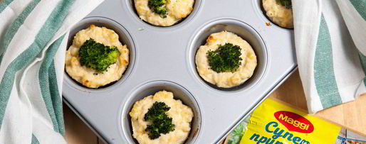 Шаг 8: куриных маффинов с творогом и брокколи