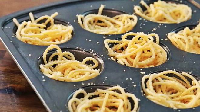 Рецепт Маффинов из спагетти