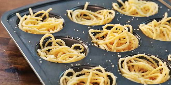 Рецепт маффинов из спагетти