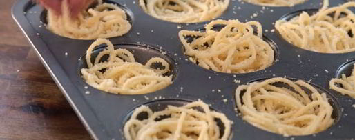 Шаг 3: маффинов из спагетти